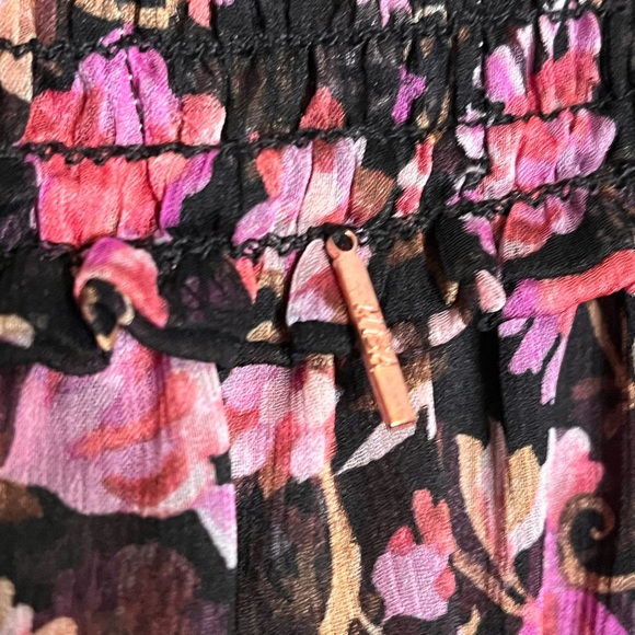 NWT MISA LOS ANGELES Jagger Skirt in Rosetta Fleur floral feminine ruffle small - Picture 4 of 7